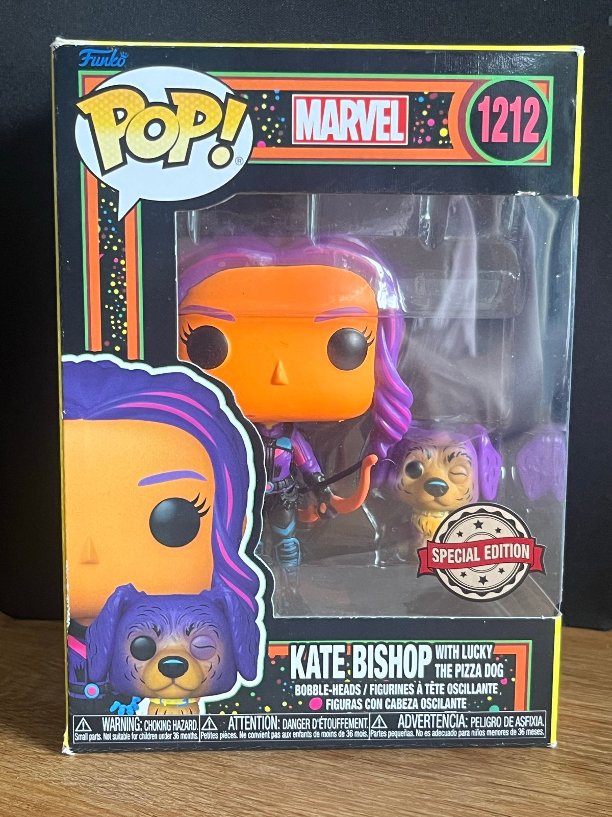 Funko Pop! Marvel Kate Bishop met Lucky the Pizza Dog, Ophalen of Verzenden, Nieuw