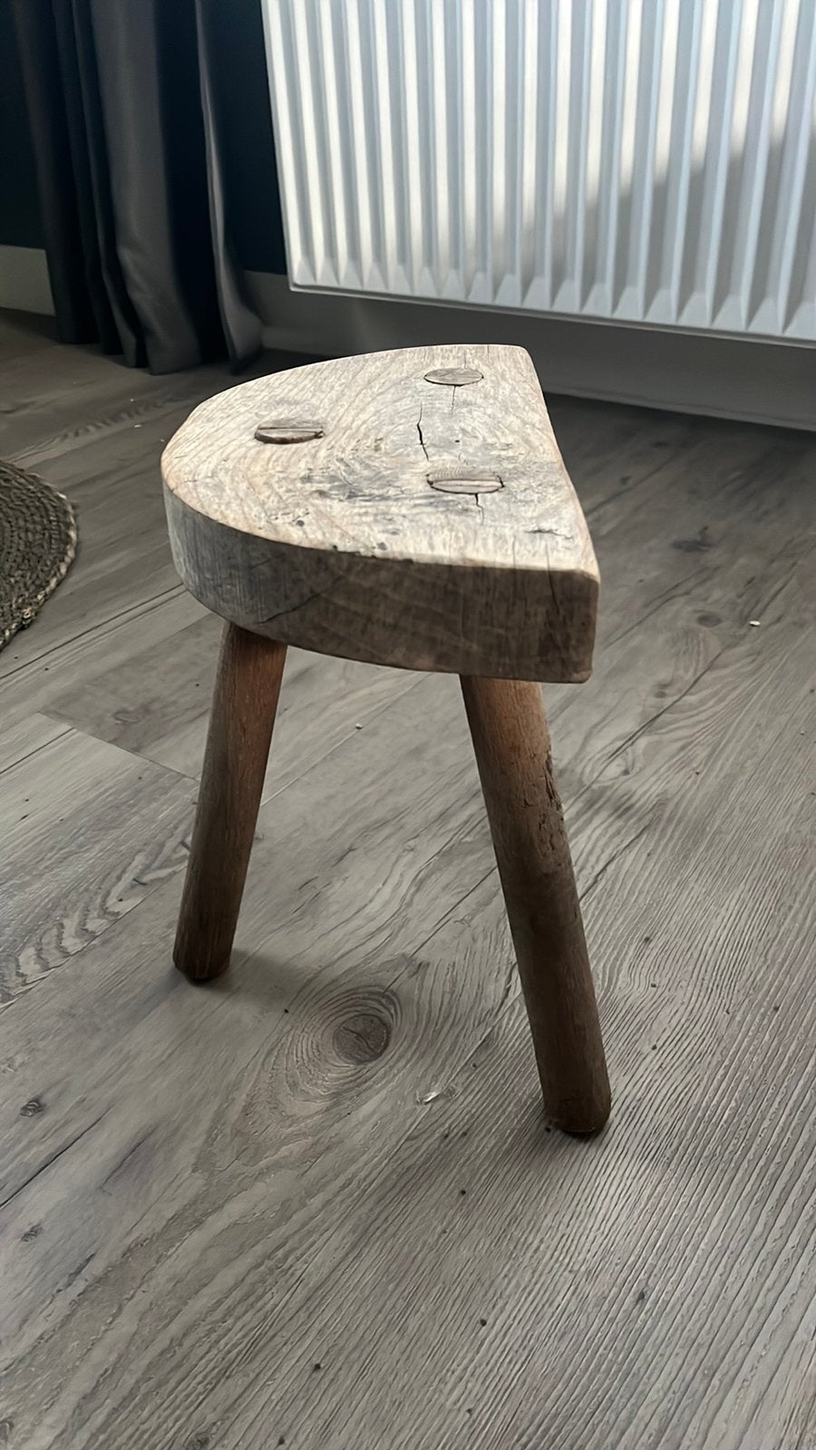 Brocante houten krukje, Ophalen