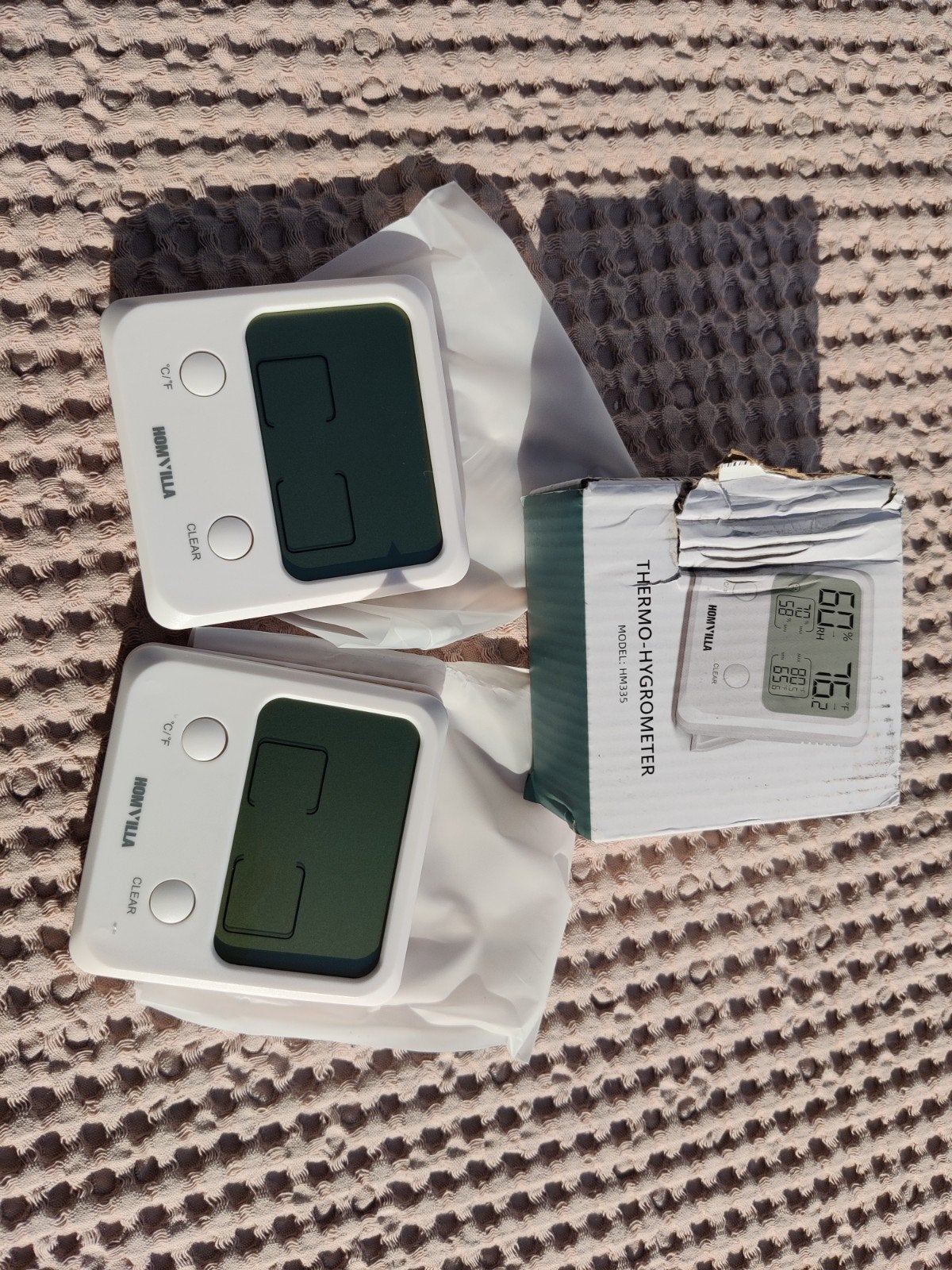 HOMVILLA Thermo-Hygrometer (2 stuks) - Nieuw in doos, Huis en Inrichting, Nieuw, Kunststof, Ophalen of Verzenden, Modern