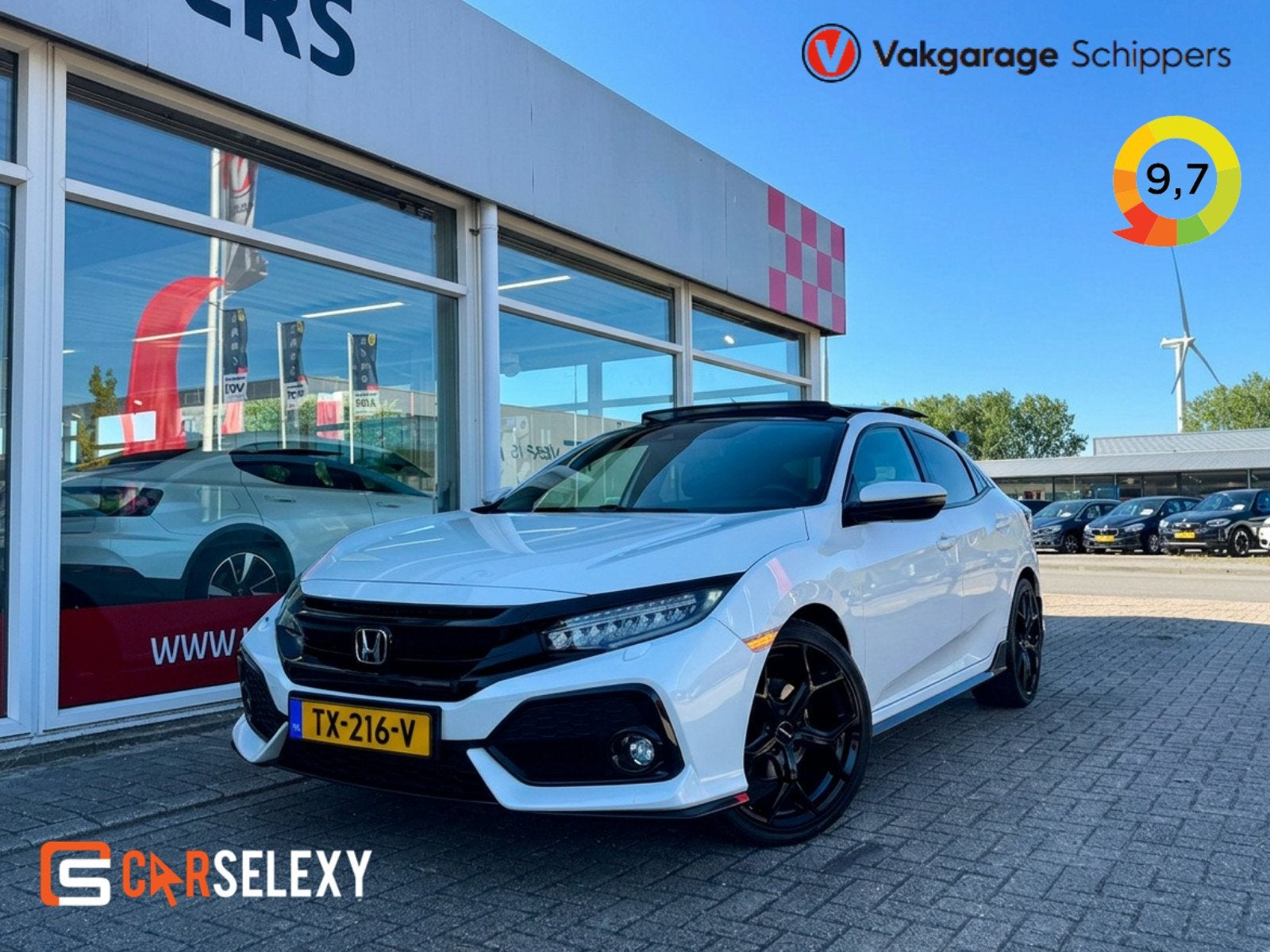 Honda Civic 1.5 i-VTEC Sport Plus|Handgeschakeld|Activedamp|, Euro 6, 4 cilinders, Met garantie (alle), Wit