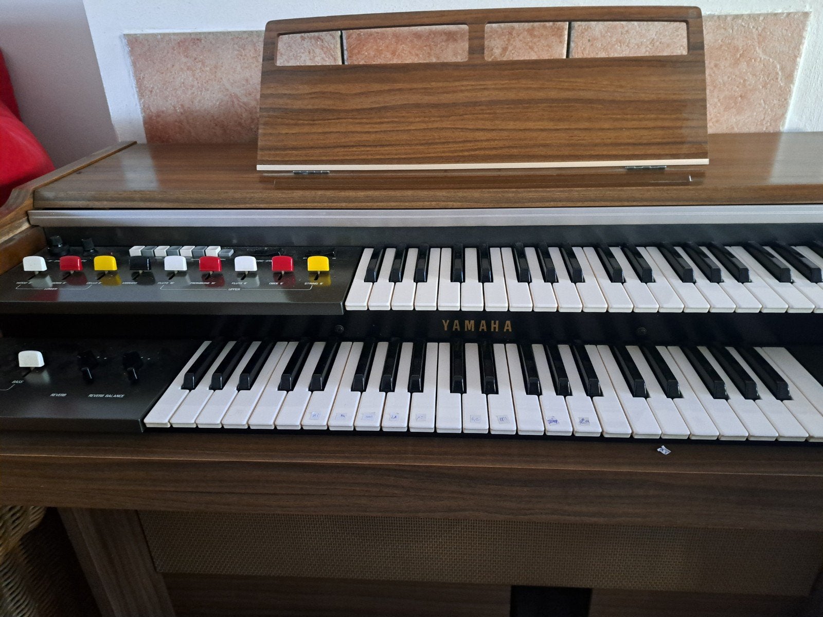 Yamaha bruin orgel, Ophalen of Verzenden, Gebruikt, 2 klavieren, Orgel