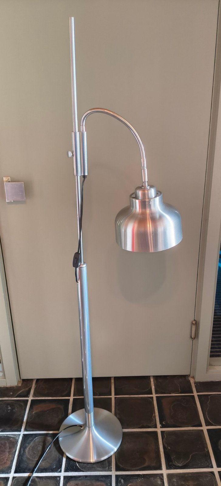 Verstelbare staande lamp metaal flexibele armretro vintage, Gebruikt, Metaal, Modern, 150 tot 200 cm