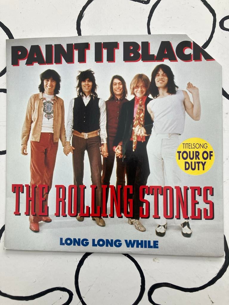 The Rolling Stones - Paint It Black, Cd's en Dvd's, Vinyl Singles, Gebruikt, Originele persing, 7 inch, Single