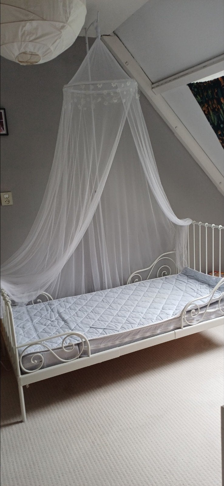 IKEA MINNEN meegroeibed wit - verstelbaar kinderbed, Ophalen, Klassiek, kinderbed, Verstelbaar, Eenpersoons