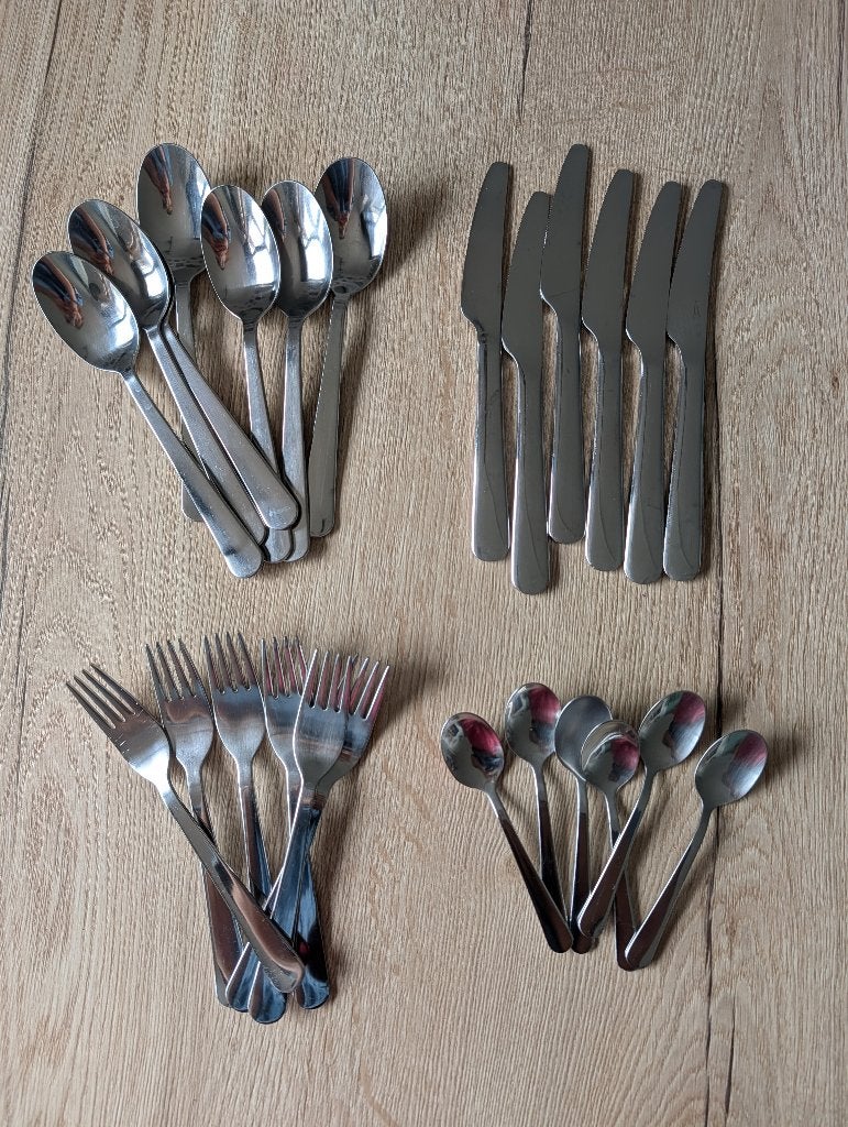 Ikea-bestekset, Ophalen, Gebruikt, Bestekset, Rvs of Chroom