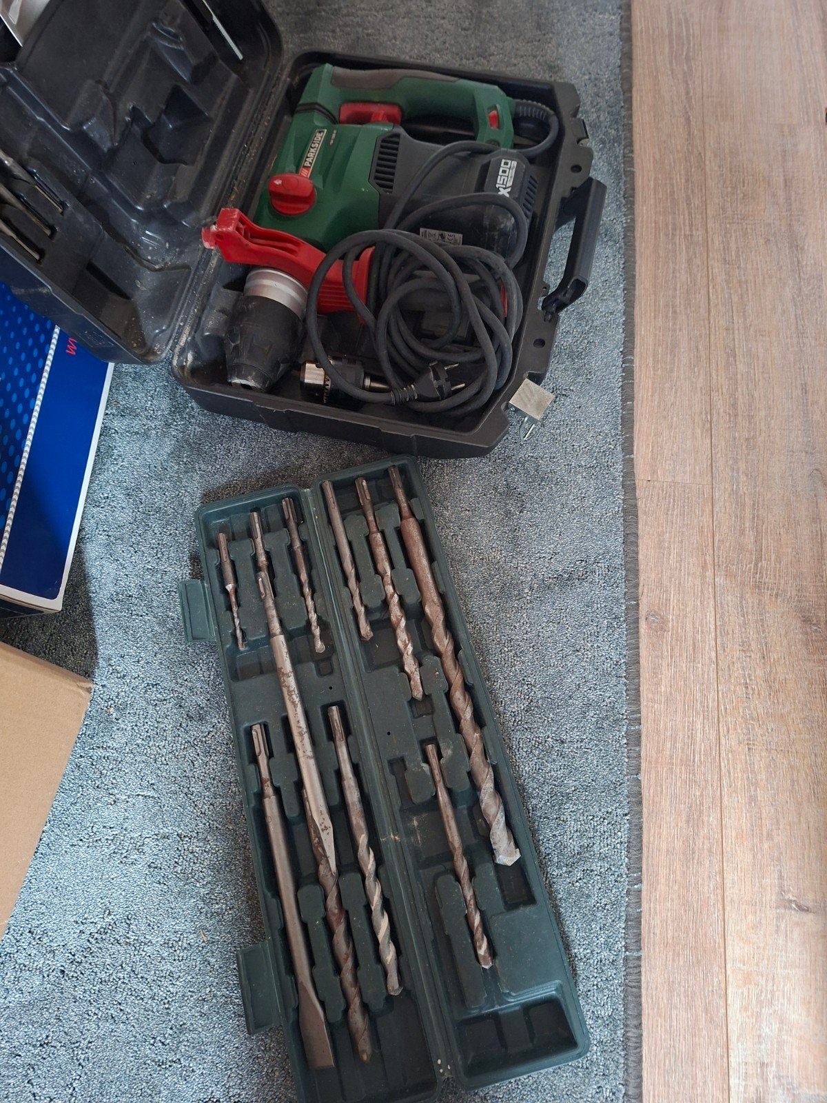 parkside zware boormachine helemaal compleet in koffer, Variabele snelheid, Ophalen, Boormachine, Gebruikt