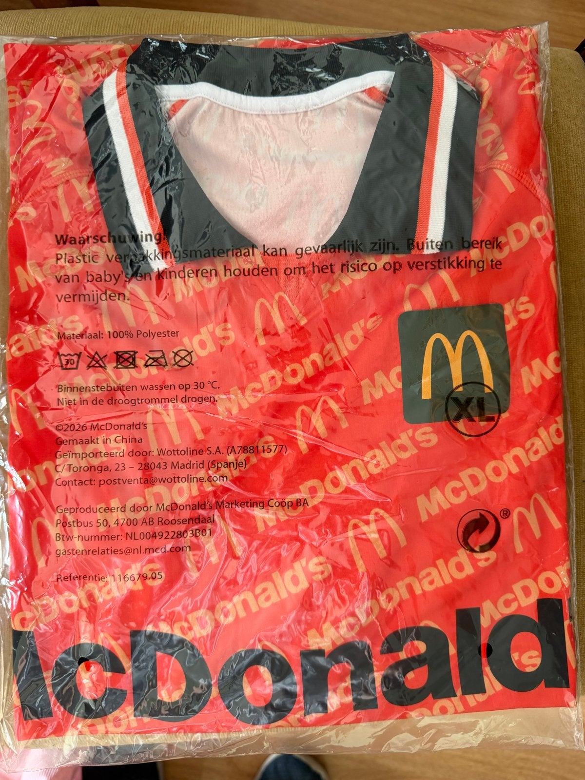 McDonald's 2026 XL shirt nieuw in verpakking, Kleding | Heren, Overige Herenkleding, Ophalen of Verzenden, Nieuw