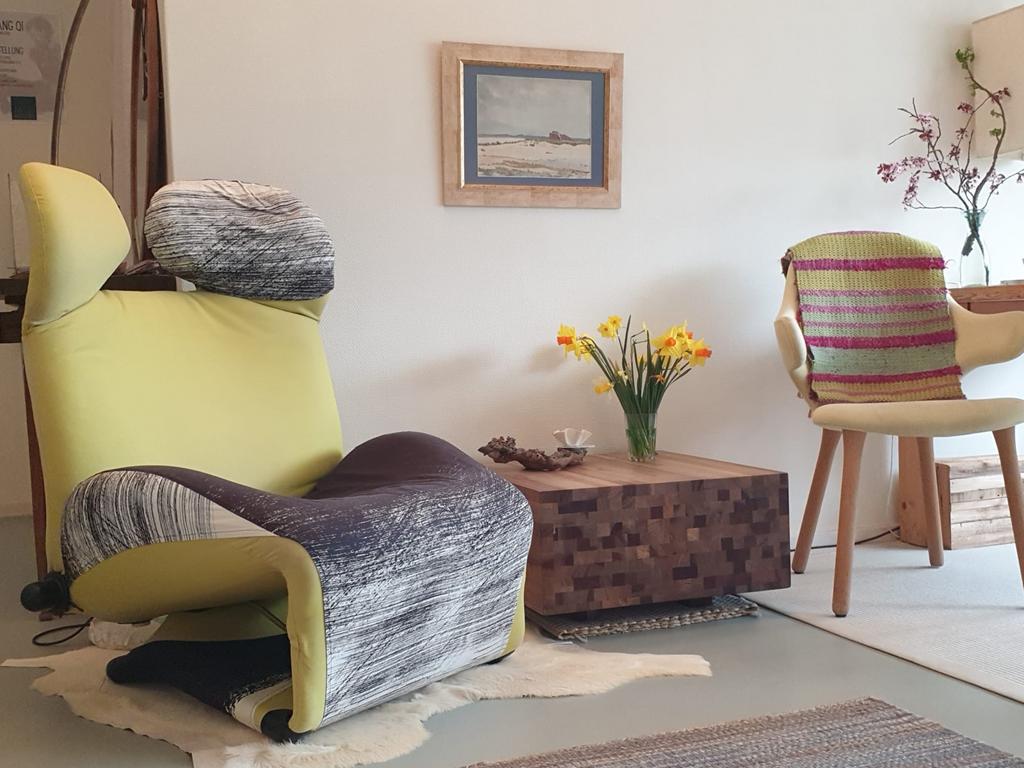 Cassina Wink chair , design stoel, Huis en Inrichting, Stoelen, Ophalen, Gebruikt, Overige kleuren, Italiaans/Scandinavische stijl