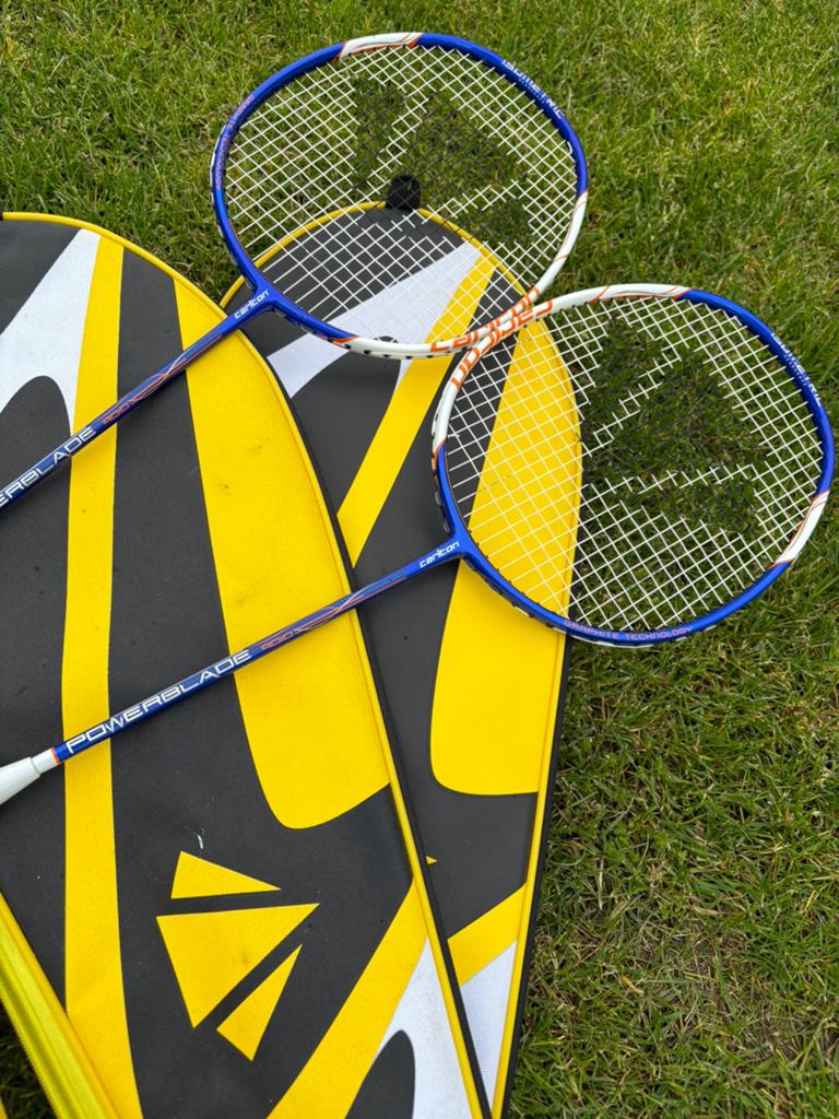 Badminton rackets - Carlton Powerblade, Sport en Fitness, Badminton, Ophalen, Gebruikt, Racket(s)