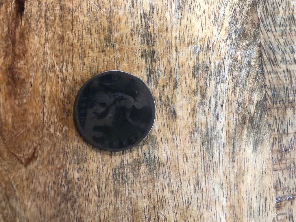 Victoriaanse Penny Munt 1880, Ophalen of Verzenden, Overige waardes, Losse munt