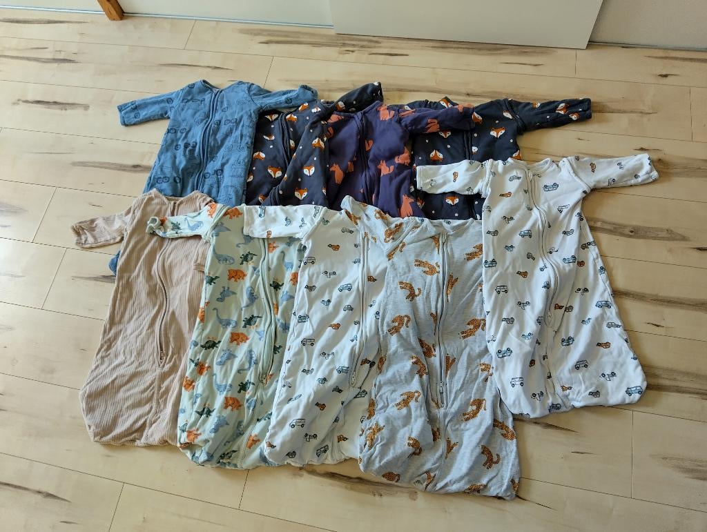 9 Hema slaapzakken 68/80 winter en zomer, Ophalen, Gebruikt, 70 tot 85 cm, Slaapzak
