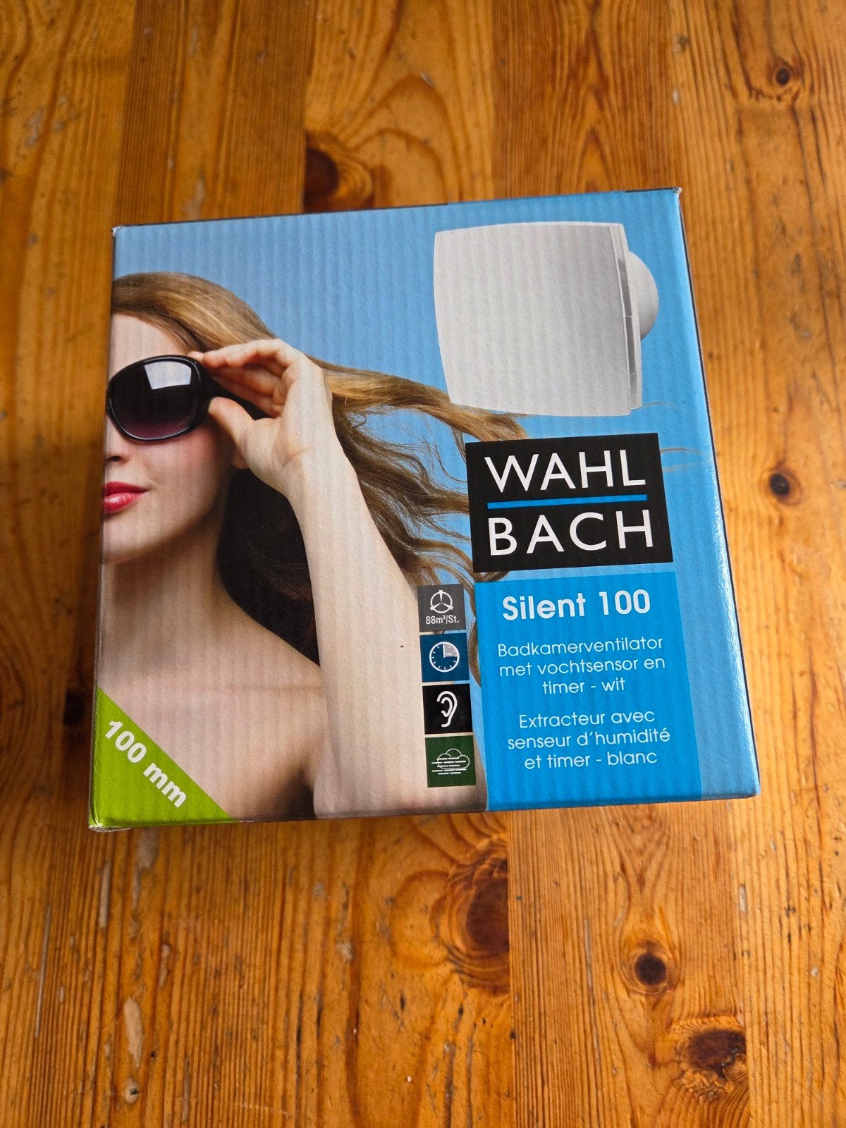 Wahlbach 100 Badkamerventilator met Timer & Vochtsensor, Ophalen of Verzenden, Nieuw, Ventilator