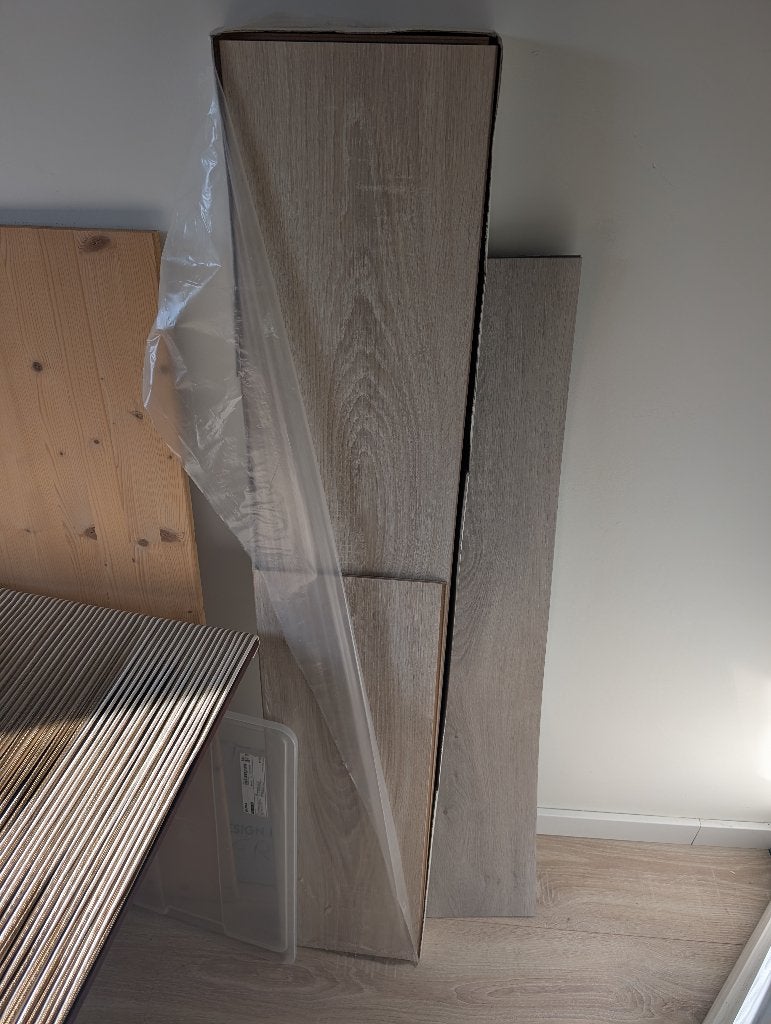 Laminaat wit geolied eiken 8st, Ophalen, 50 tot 150 cm, Nieuw, Minder dan 5 m²