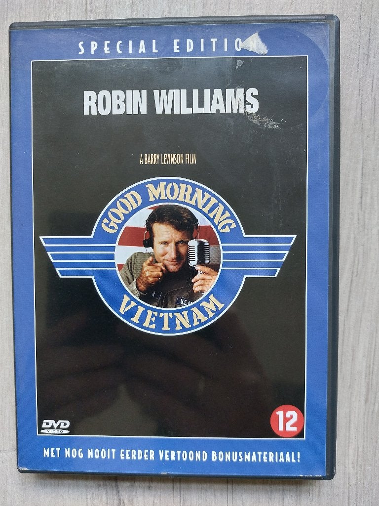 DVD Good Morning Vietnam (1987) Robin Williams, Ophalen, Engels, Nederlands, Zo goed als nieuw