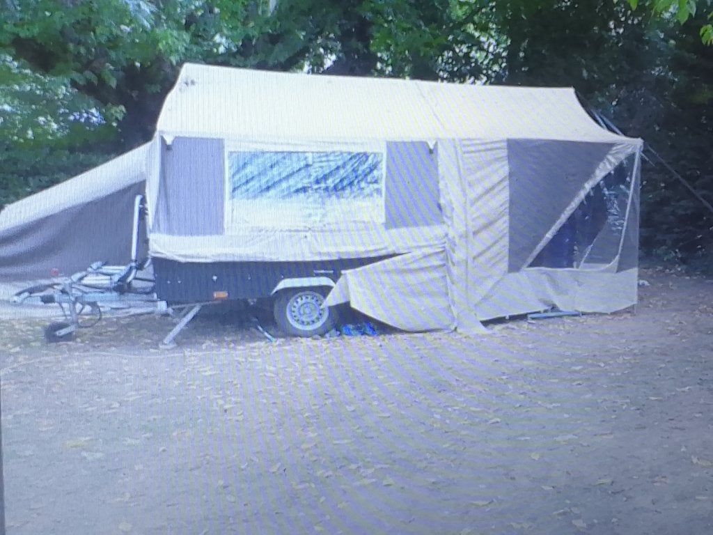 Raclet vouwwagen - Compleet en klaar voor avontuur!, Caravans en Kamperen, Ophalen, Beige, Raclet, Tot en met 4
