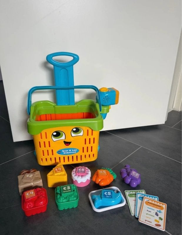 Vtech Scan & Leer winkelmand, Kinderen en Baby's, Ophalen of Verzenden, Zo goed als nieuw, 2 tot 4 jaar