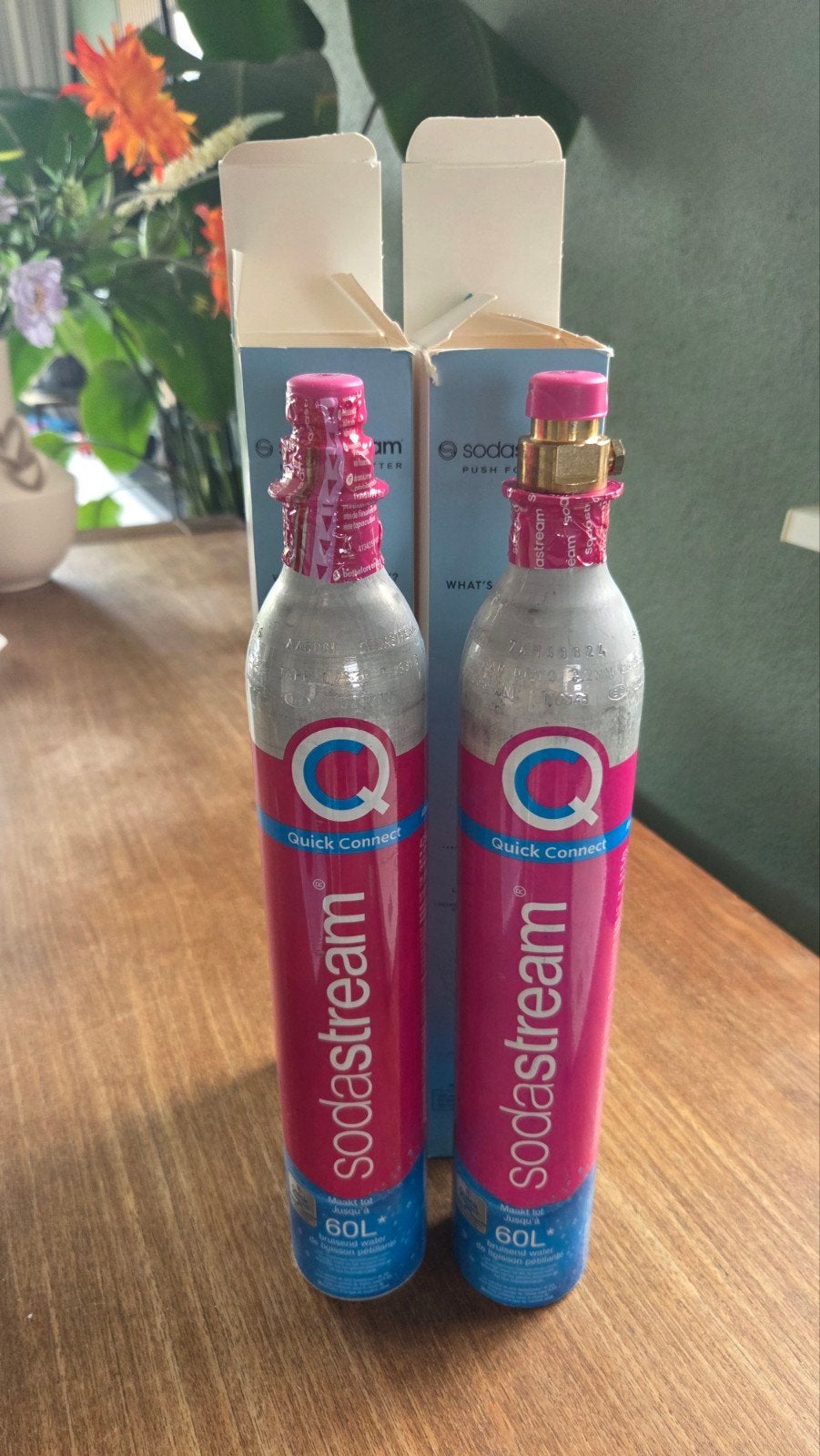 Sodastream Quick Connect CO2 cilinders (pink), Ophalen of Verzenden, Nieuw
