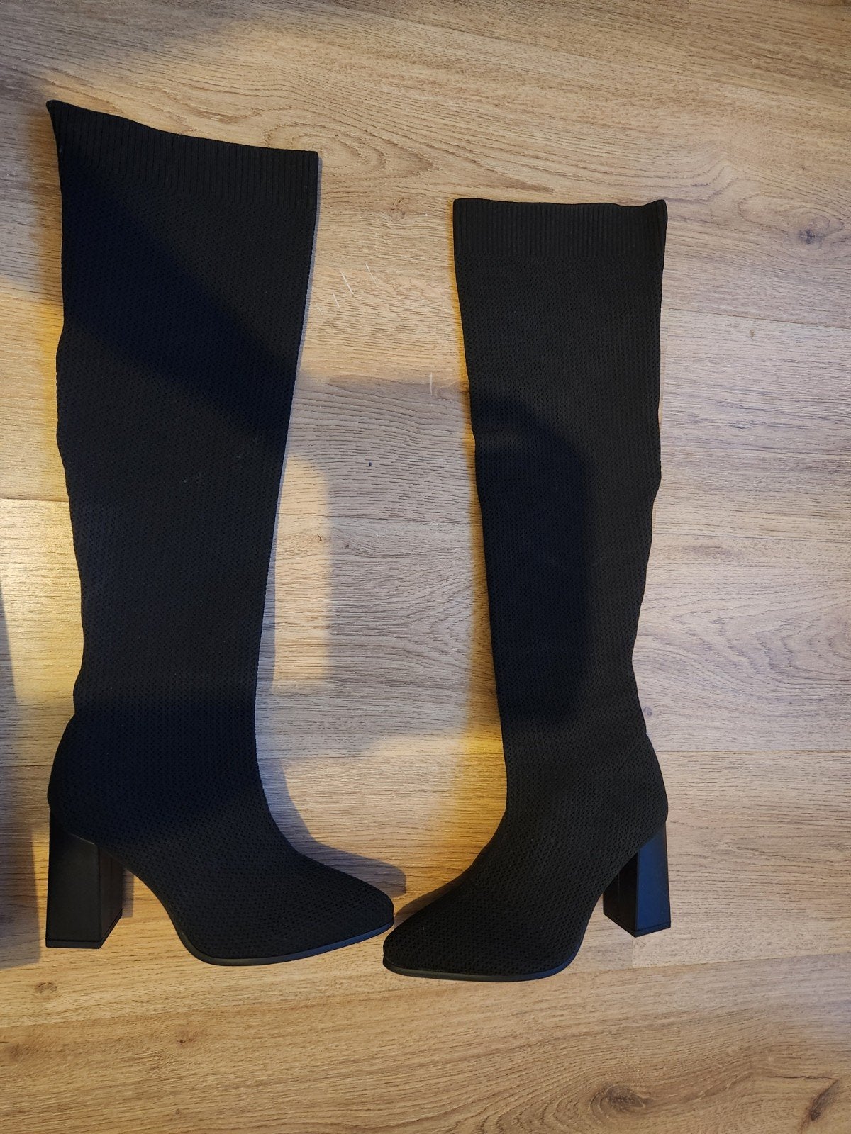 Salinyang Zwarte Overknee Laarzen Maat 39, Hoge laarzen, Salinyang, Zwart, Nieuw