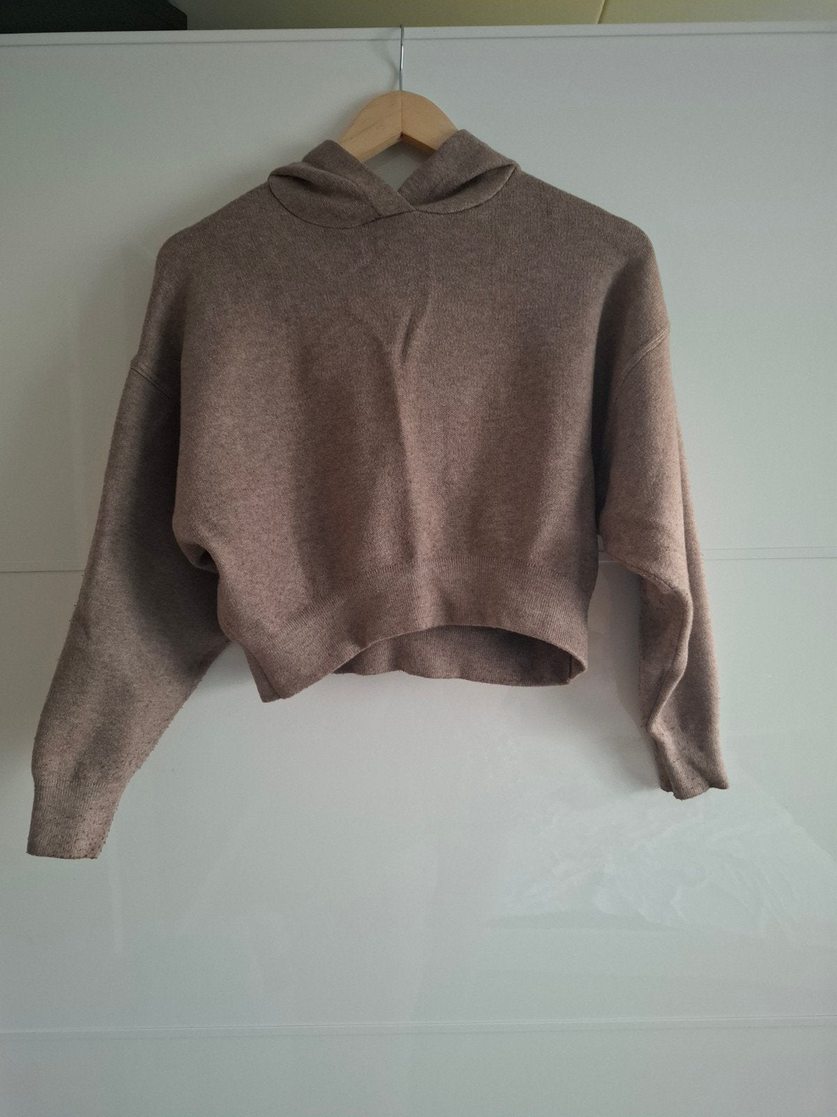 Trendy Zara Cropped Trui met Capuchon – Maat 152, Kinderen en Baby's, Kinderkleding | Maat 152, Gebruikt, Meisje, Trui of Vest