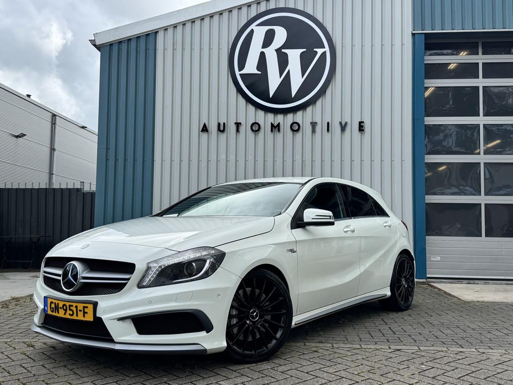 Mercedes-Benz A-Klasse AMG 45 4MATIC 361PK / Volleder / 19'', Auto's, Mercedes-Benz, Bedrijf, Te koop, A-Klasse, 4x4, ABS, Achteruitrijcamera