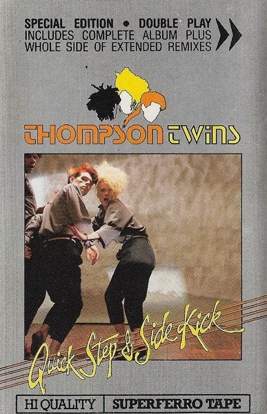 Thompson Twins muziek cassette Quick step side kick, Gebruikt, Ducoso, 1 bandje, Ophalen of Verzenden