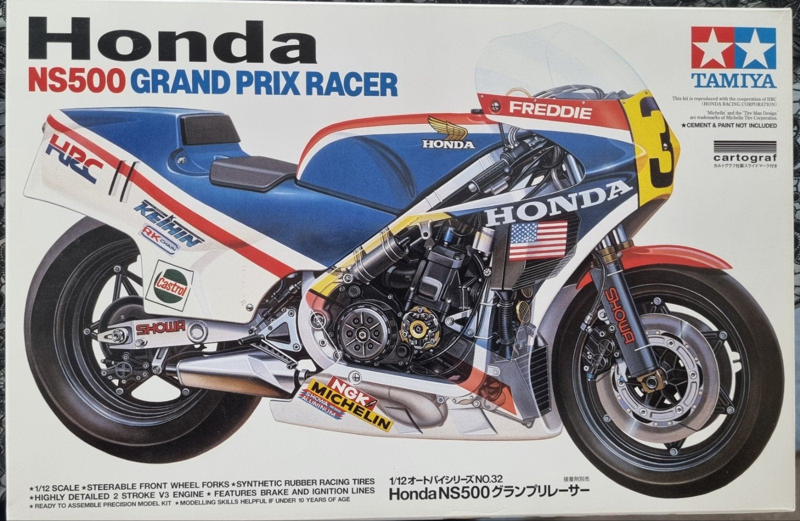 Tamiya Honda NS500 Grand Prix Racer schaalmodel, 1:50 of kleiner, Overige typen, Nieuw, Ophalen of Verzenden
