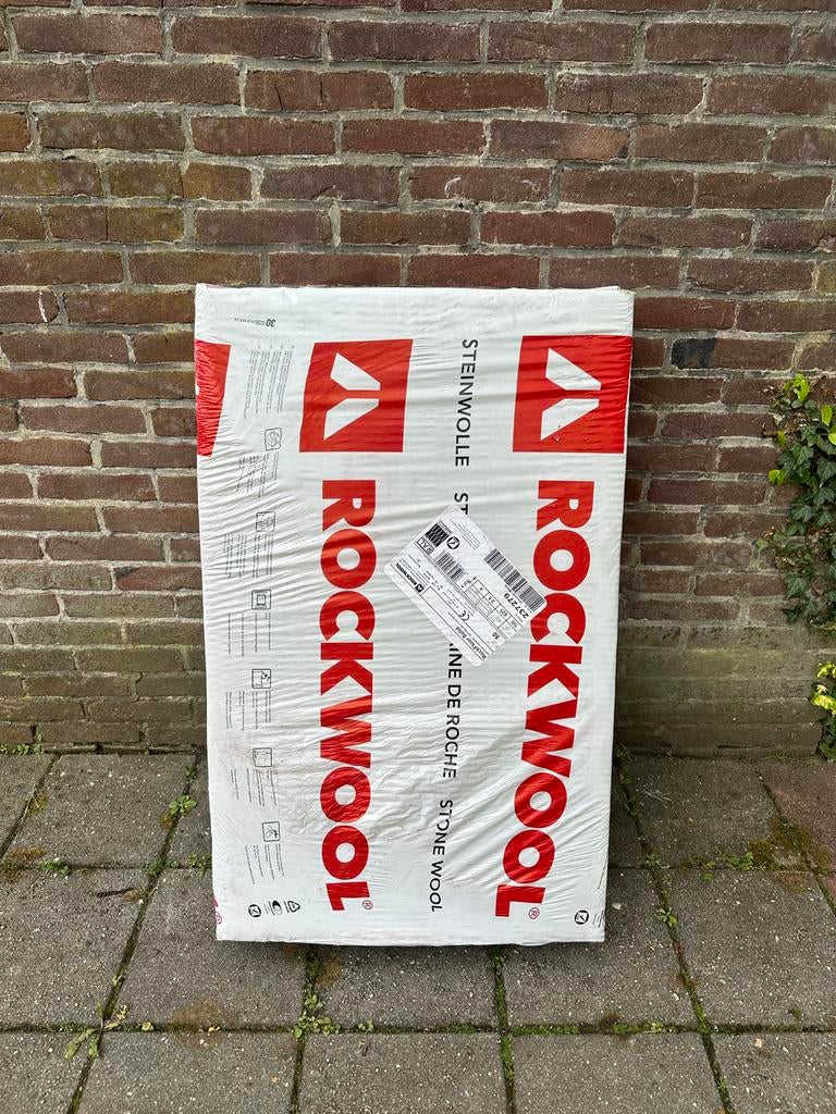 Rockwool RockFloor Solid Vloerisolatie 62,5 m², 4 tot 8 cm, Nieuw, Steenwol, Ophalen of Verzenden