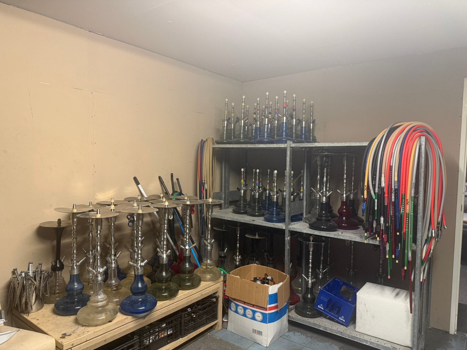 Partij 70 Stuks Waterpijp Shisha Nargile + Alle Toebehoren, Ophalen, Zo goed als nieuw, (Water)pijp