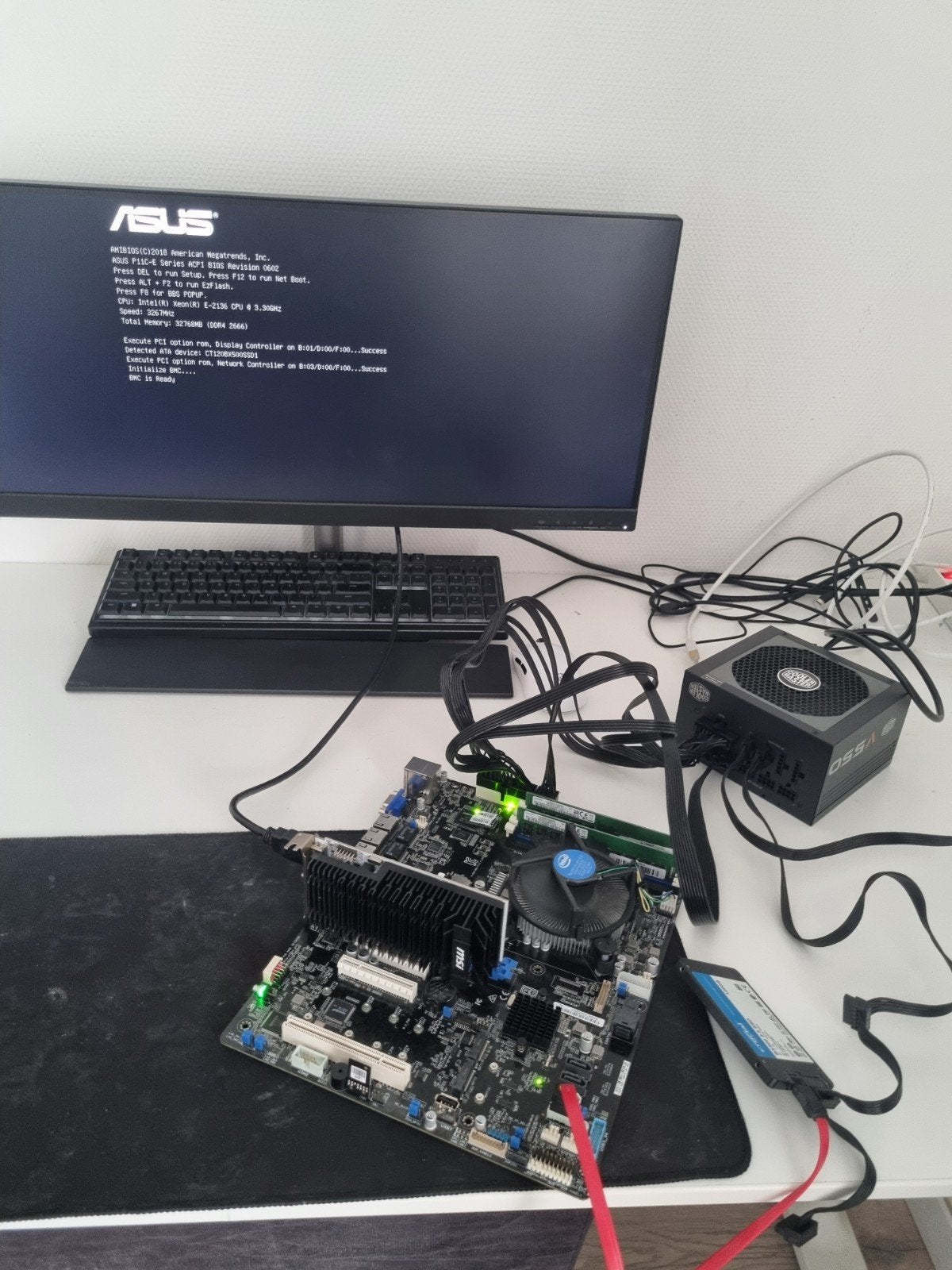 Krachtige Xeon E-2136 Server/Gaming Moederbord  Set, LGA 1151, DDR4, Ophalen of Verzenden, Zo goed als nieuw