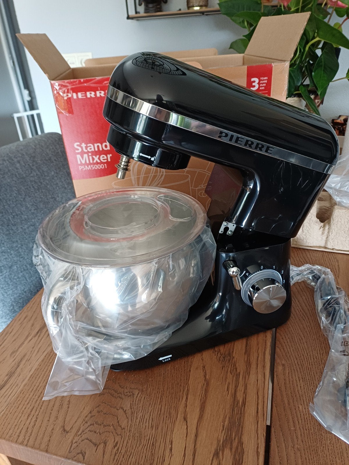 Nieuwe Pierre PSM50001 Zwarte Staande Mixer in Doos, Ophalen of Verzenden, Nieuw