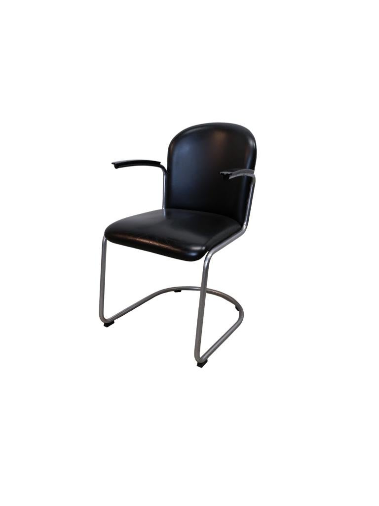 Gispen 413 fauteuil, Huis en Inrichting, Fauteuils, Ophalen, Gebruikt, Overige materialen, Vintage