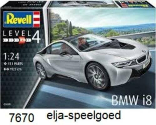 Revell BMW I8 7670 1:24 ( 2013 )Modelbouw auto, Auto, Revell, Groter dan 1:32, Nieuw