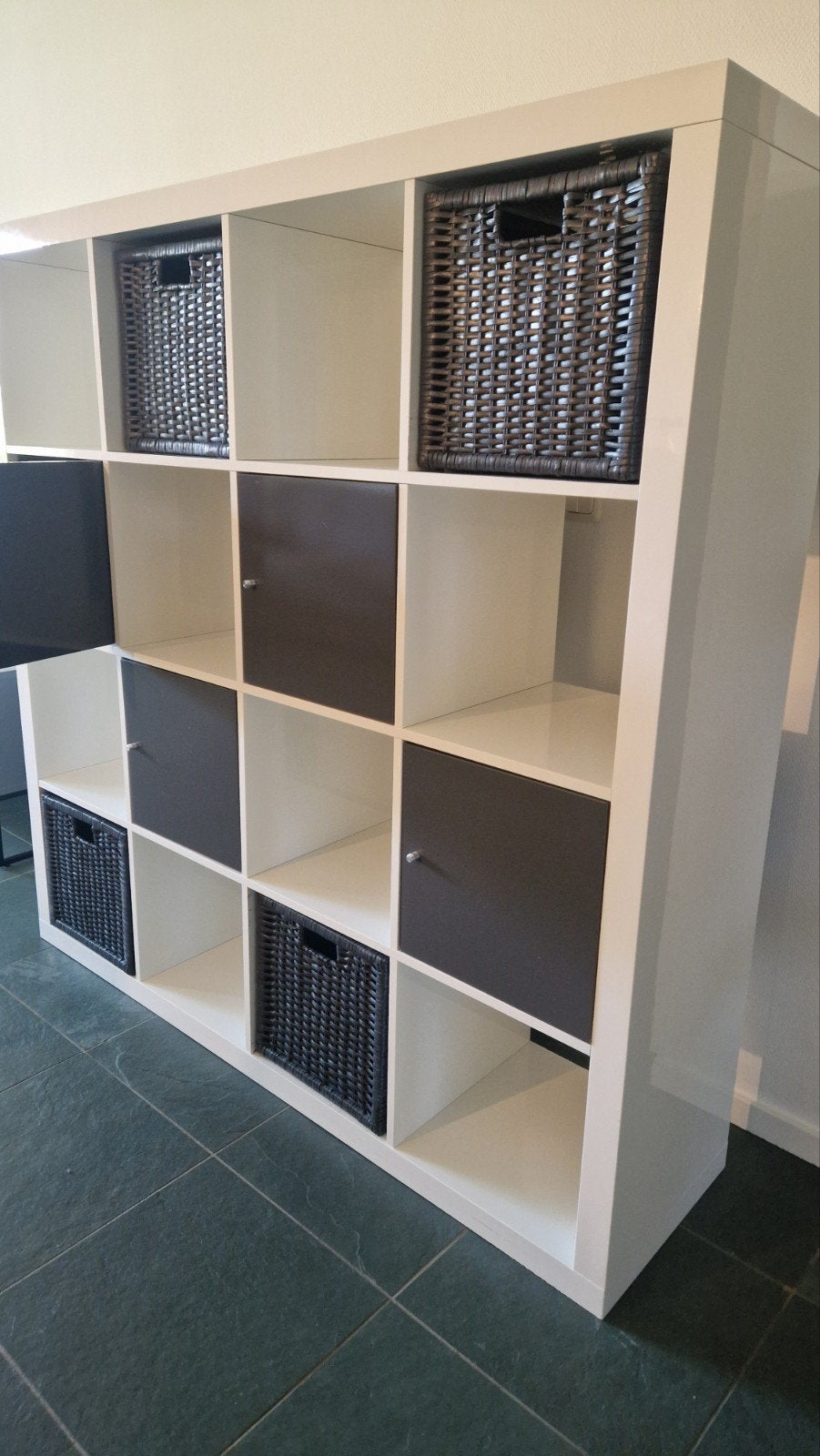 4x4 boeken kast KALLAX, 100 tot 150 cm, 100 tot 150 cm, Ophalen of Verzenden, Zo goed als nieuw