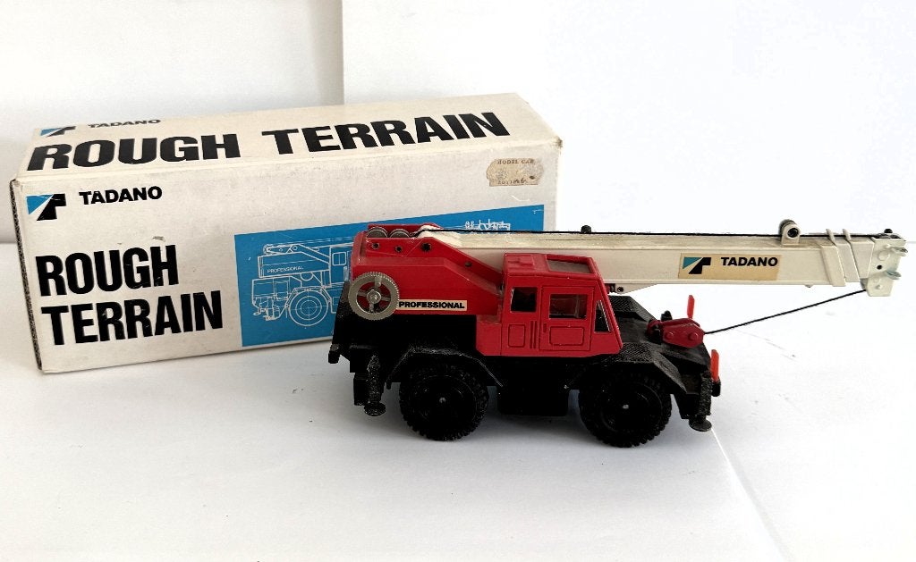 Vintage Tadano Professional Crane 1.50 100% compleet (NR X)., Hobby en Vrije tijd, Modelauto's | 1:50, Ophalen, Zo goed als nieuw