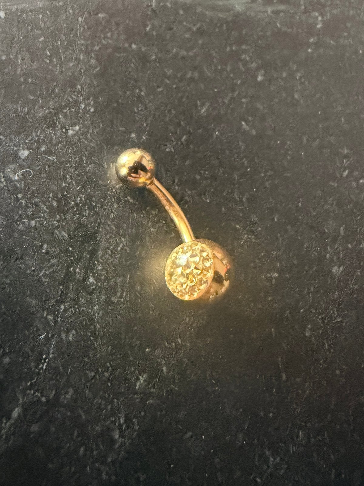 Piercing goud NIEUW, Ophalen, Nieuw, Goud, Met strass