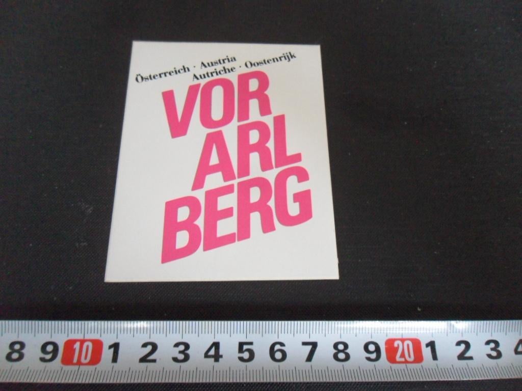 sticker Oostenrijk VOR ARL BERG, Ophalen, Zo goed als nieuw, Sticker