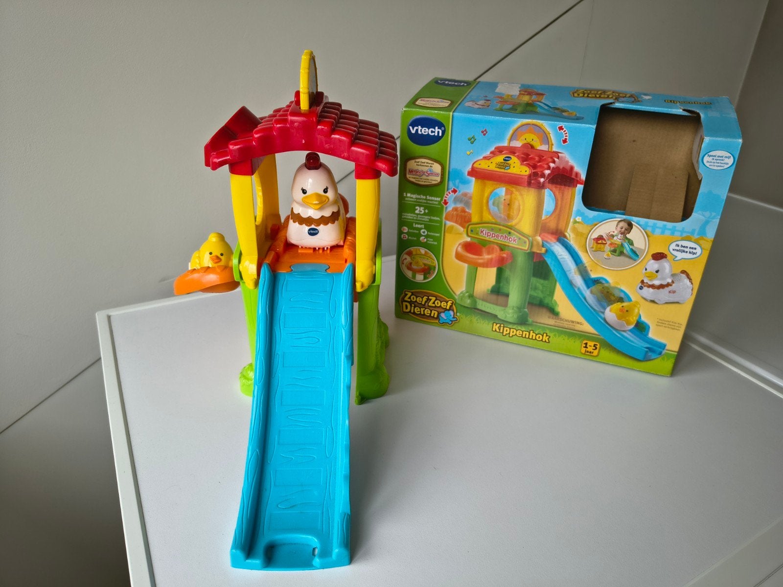 VTech Zoef Zoef Dieren Kippenhok met Kip Kim, Ophalen of Verzenden, Zo goed als nieuw, Overige typen, Met geluid