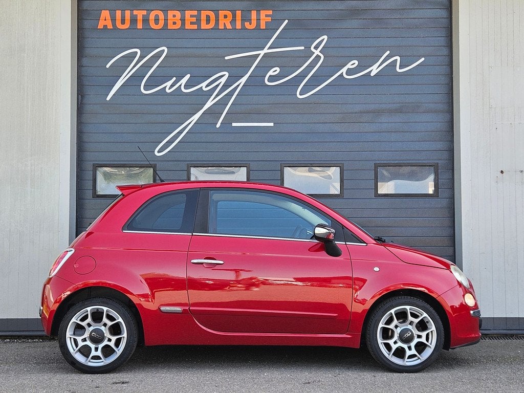Fiat 500 1.2 Sport|Org NL|Leer|Airco|N.A.P, Euro 5, Gebruikt, 840 kg, Leder en Stof