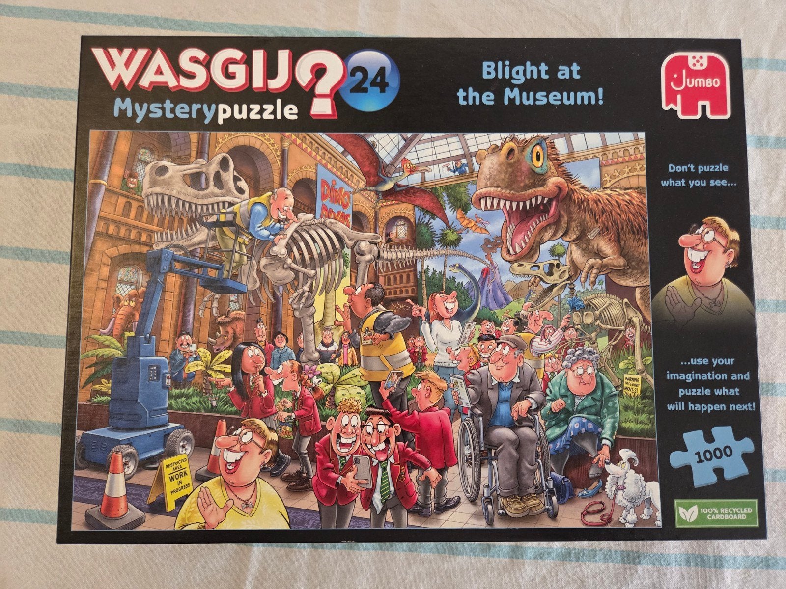 Wasgij? 24 Mystery Puzzel - Blight at the Museum! (1000 stuk, Ophalen, 500 t/m 1500 stukjes, Zo goed als nieuw, Legpuzzel