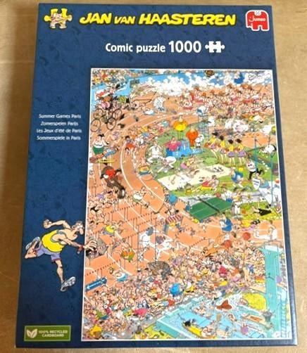 Jan van Haasteren Zomerspelen Parijs, Hobby en Vrije tijd, Denksport en Puzzels, Ophalen of Verzenden, 500 t/m 1500 stukjes, Zo goed als nieuw