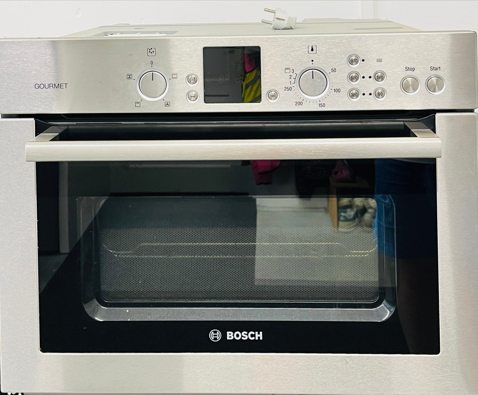 Bosch HBC84K551N combi-oven met magnetronfunctie/ met defect, Witgoed en Apparatuur, Magnetrons, Gebruikt, Inbouw, Combimagnetron