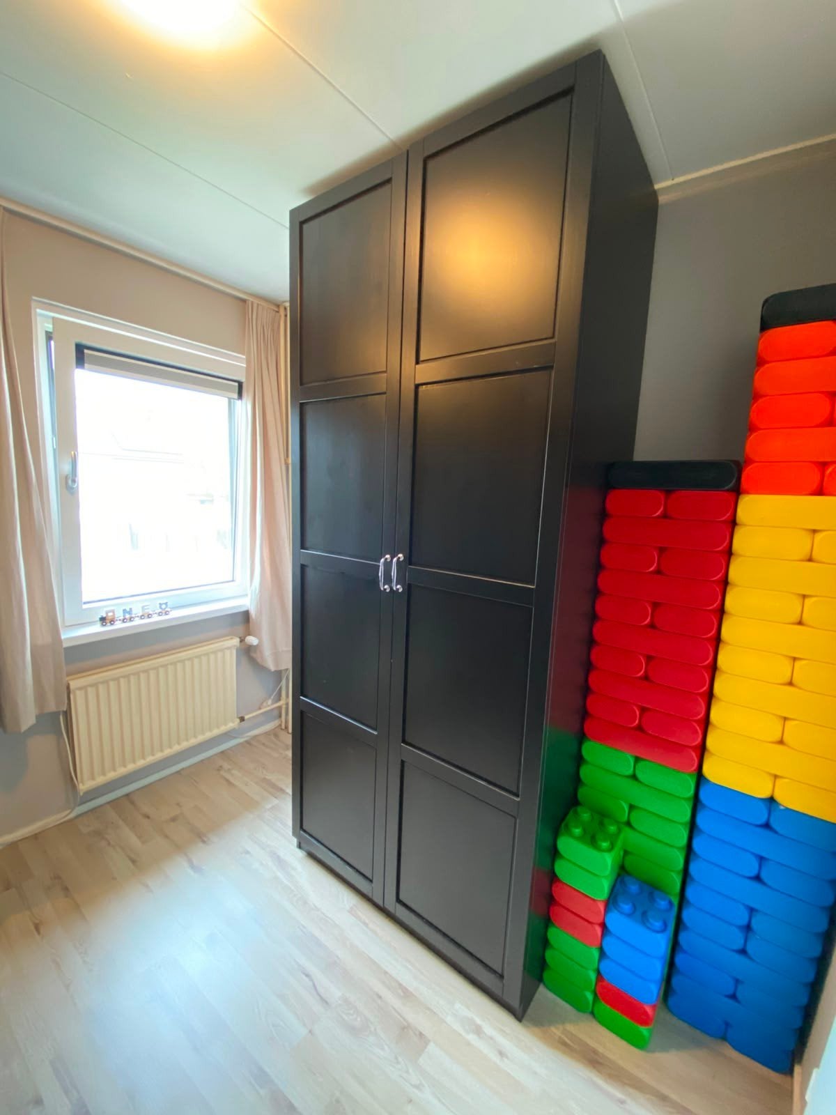 IKEA Pax kledingkast met spiegeldeur en lades, 200 cm of meer, 150 tot 200 cm, Modern, Overige houtsoorten