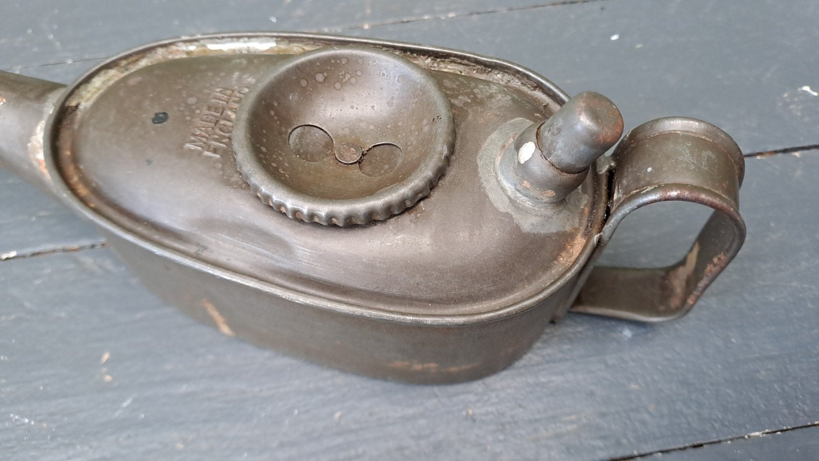 Antieke oliekannetje - Made in England, Ophalen of Verzenden