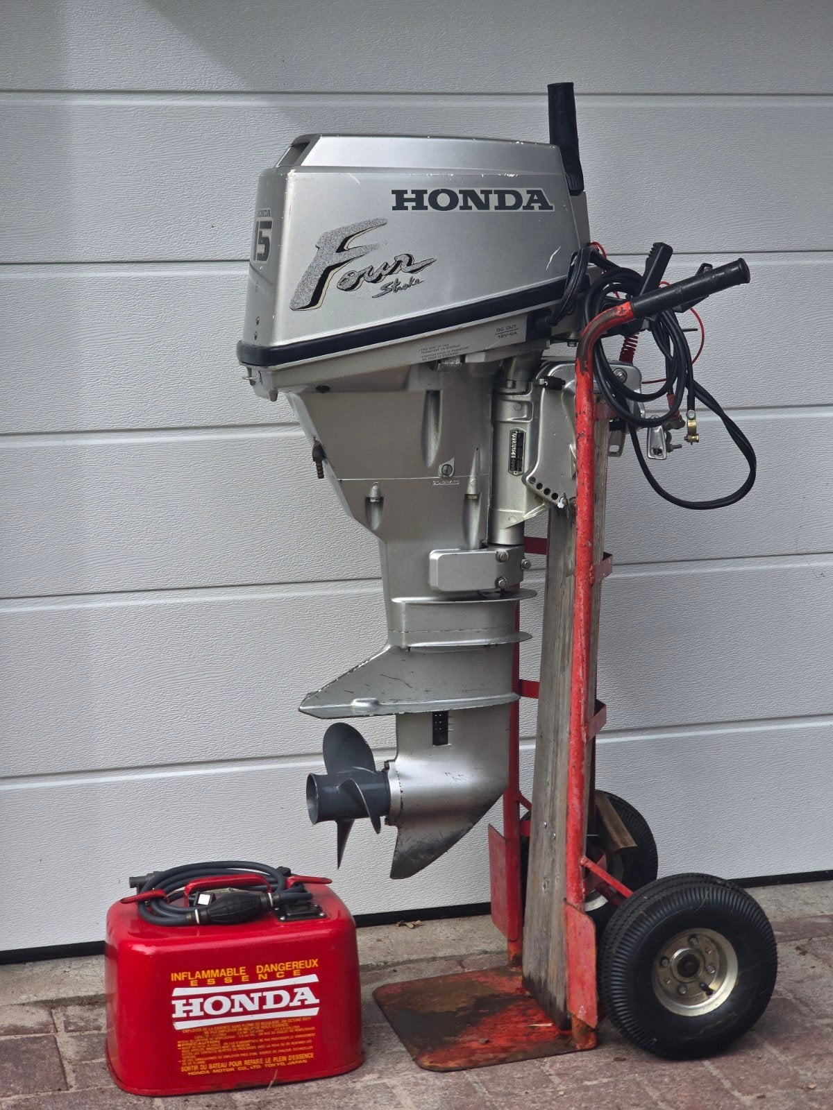 Honda 15 pk 4 takt kortstaart Buitenboordmotor, Ophalen, 10 tot 30 pk, Gebruikt, Elektrische start