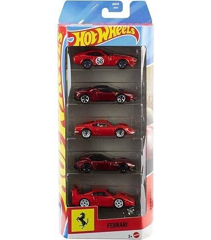 Hot Wheels Ferrari 5 pack, Www.rubensmodelautos.nl, Auto, Nieuw, Ophalen of Verzenden