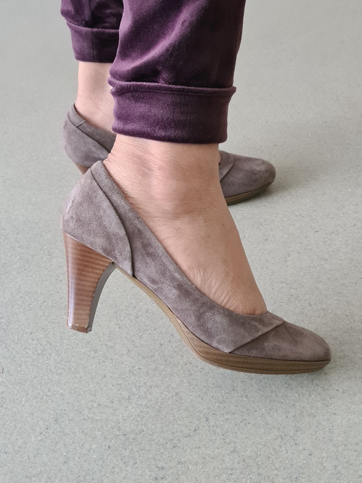 Te koop bruine suede schoenen, merk Manfield, maat 37, Schoenen met lage hakken, Bruin, Ophalen of Verzenden, Zo goed als nieuw