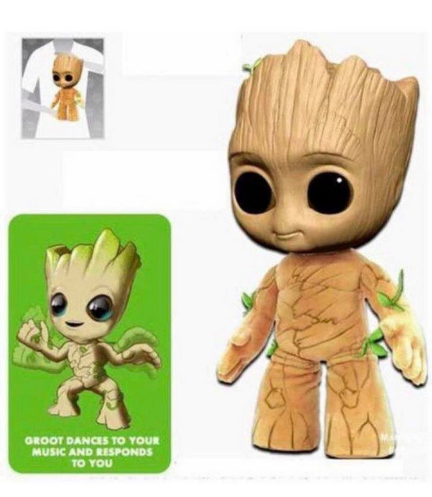 Marvel Studios I Am Groot Knuffel - Dansende en Pratende pop, Actiefiguur of Pop, Nieuw, Ophalen of Verzenden, H