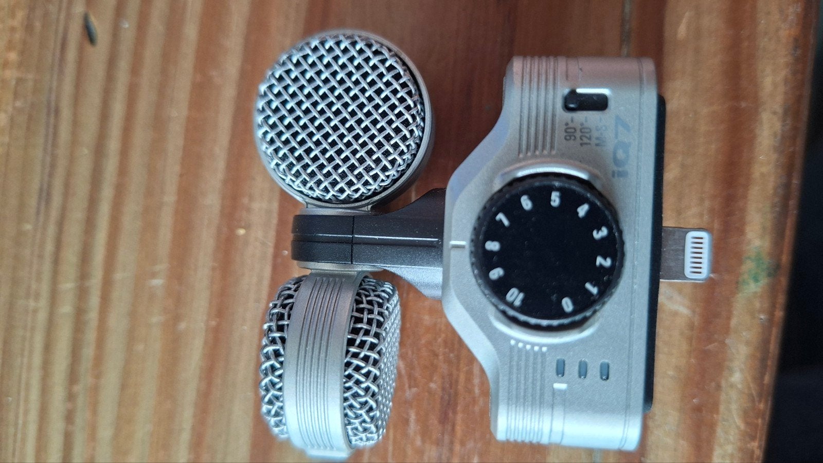 Zoom iQ7 Stereo Microfoon voor iOS-apparaten, Muziek en Instrumenten, Microfoons, Ophalen of Verzenden, Zo goed als nieuw, Studiomicrofoon