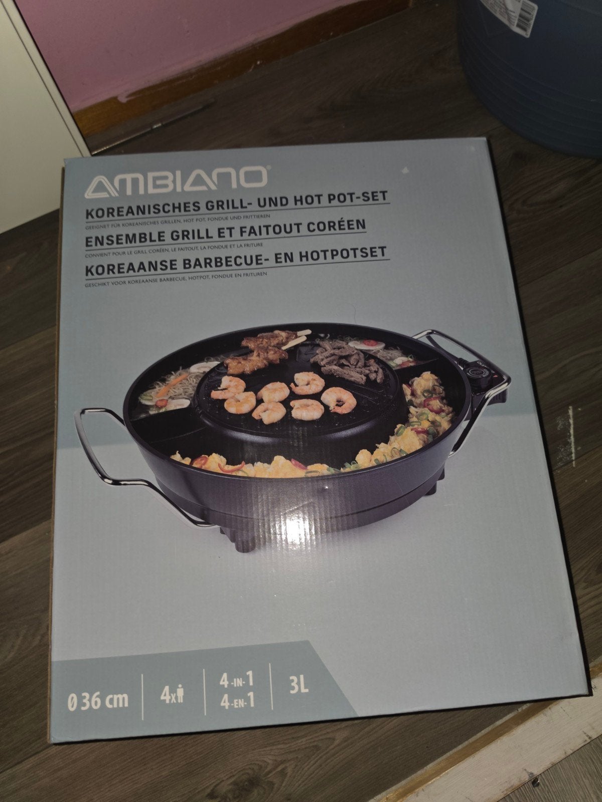 Ambiano Koreaanse Barbecue- en Hotpotset 36 cm, Ophalen of Verzenden