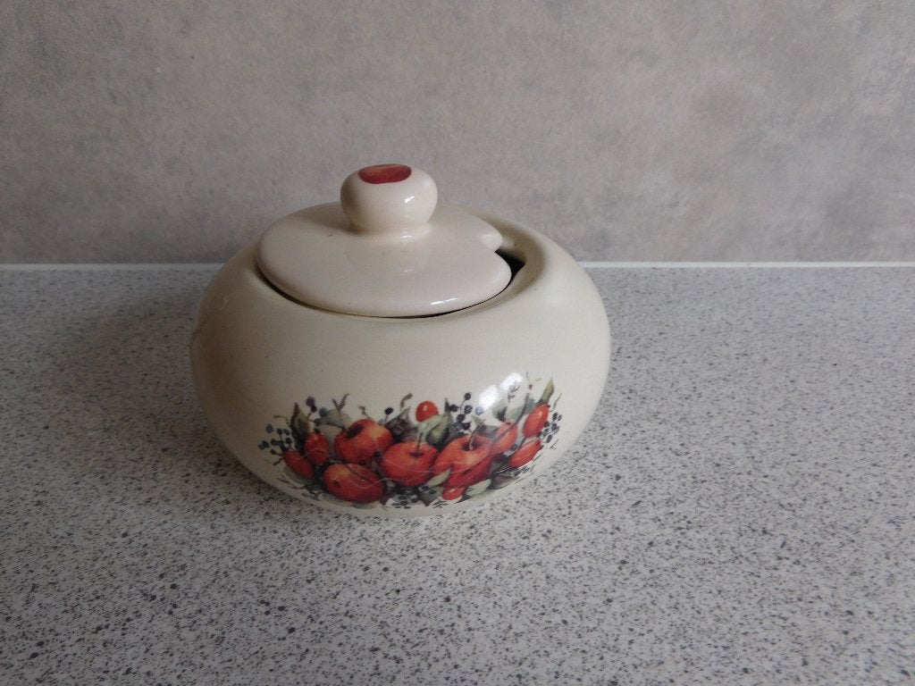 Suikerpot Apple & Rosehip JET by ter Steege, Keramiek, Ophalen of Verzenden, Zo goed als nieuw, Jet by Ter Steege